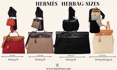 hermes herbag цена|hermes herbag size chart.